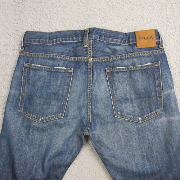 SIMON SPURR Mens Jeans size 32 x 32 Raw Denim Straight Leg Made in USA - Picture 7 of 11